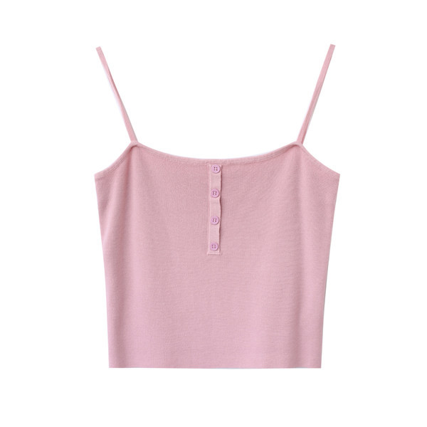 Peenikeste rihmade ja nööpidega naiste topp