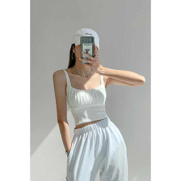 Igapäevane naiste ruudukujulise kaelusega kootud topp