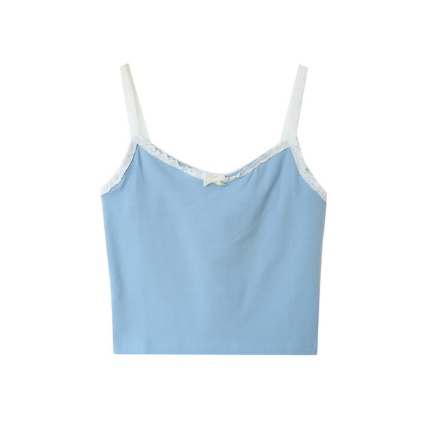 Peenikeste rihmade ja paelaga naiste topp