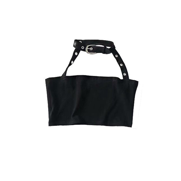 Γυναικείο κοντό μπουστάκι με μεταλλική αγκράφα