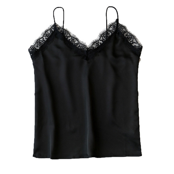 Naiste pitsi ja V-kaelusega šifoonist topp