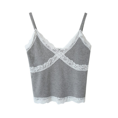 Pitsi ja V-kaelusega naiste topp