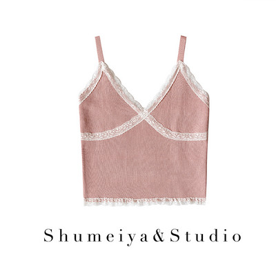 Ženska kratka majica bez rukava s čipkom i naramenicama u više boja