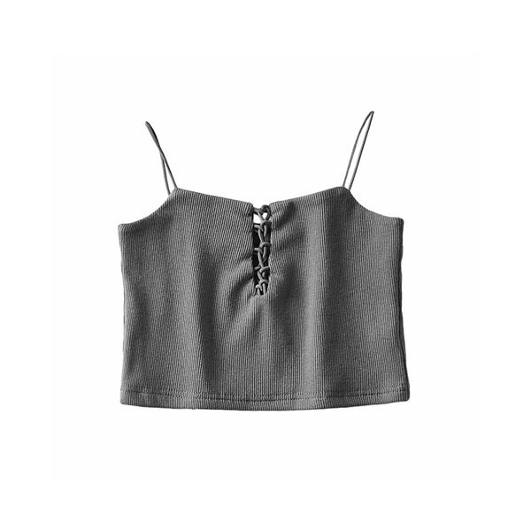 Γυναικείο καθημερινό αμάνικο μπλουζάκι με λεπτά τιραντάκια - κλασικό μοντέλο