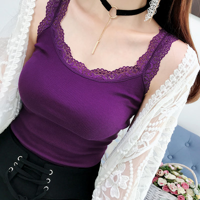 Liibuv naiste topp pitsiga