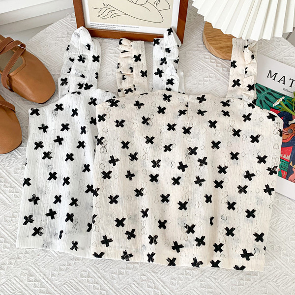 Καθημερινή γυναικεία αμάνικη μπλούζα με φαρδύ λουράκι σε δύο χρώματα