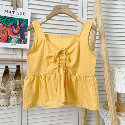 Uue mudeli lipsude ja laiade rihmadega naiste topp