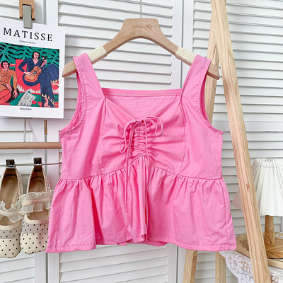 Uue mudeli lipsude ja laiade rihmadega naiste topp