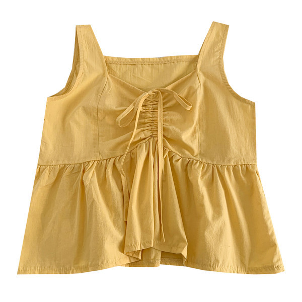 Uue mudeli lipsude ja laiade rihmadega naiste topp