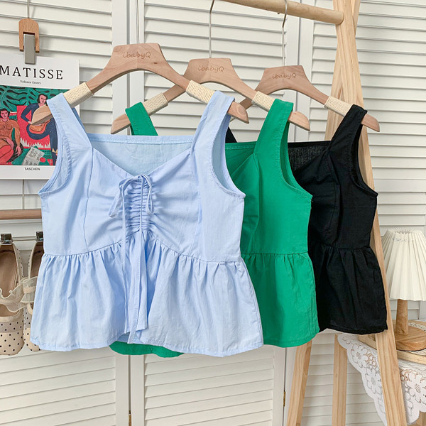 Uue mudeli lipsude ja laiade rihmadega naiste topp