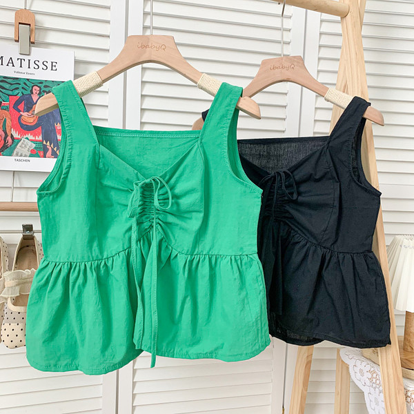 Uue mudeli lipsude ja laiade rihmadega naiste topp