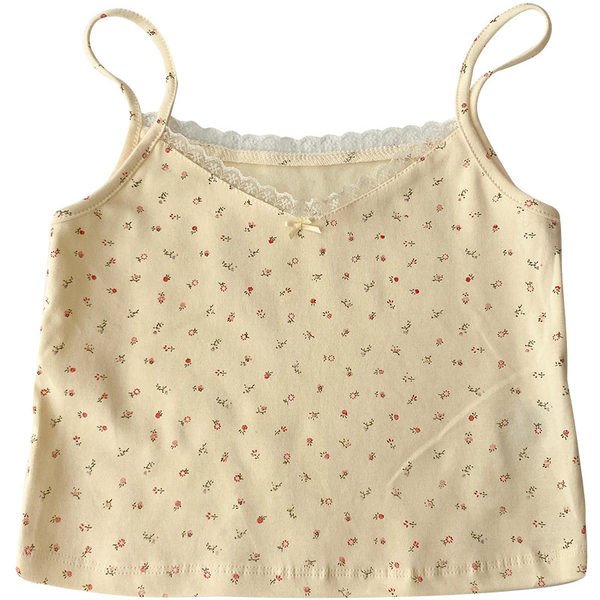 Lillemustri ja õhukeste rihmadega naiste vabaaja topp