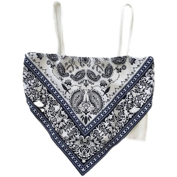 Uus mudel naiste asümmeetriline õhukeste rihmadega topp