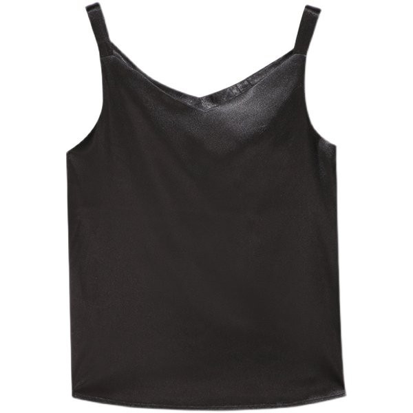 Naiste vabaaja laiade rihmadega satiinist topp