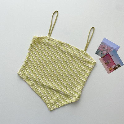 Naiste asümmeetriline õhukeste rihmadega topp