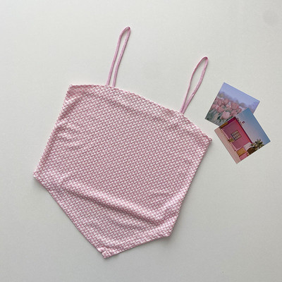 Naiste asümmeetriline õhukeste rihmadega topp