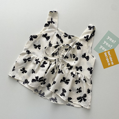 Νέο μοντέλο γυναικεία αμάνικη μπλούζα με κορδόνια