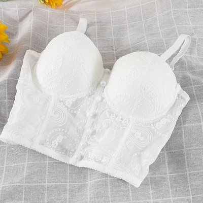 Γυναικείο δαντελωτό μπουστάκι με λεπτά τιραντάκια