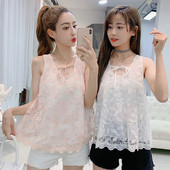 Γυναικεία φαρδιά αμάνικη μπλούζα με κορδόνια σε τρία χρώματα