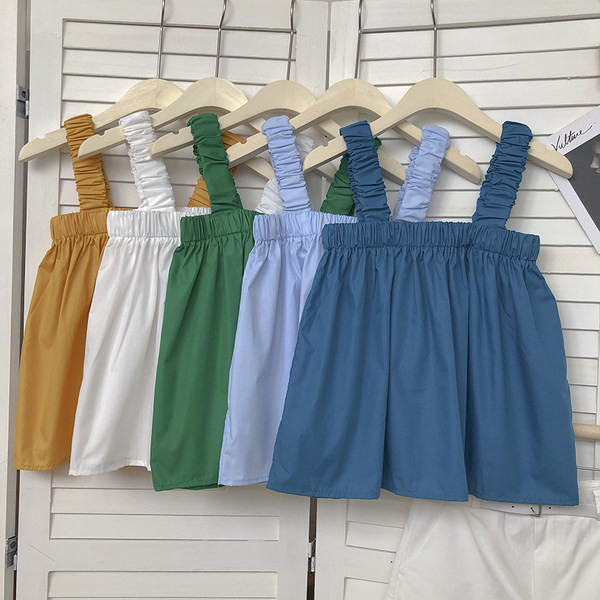 Γυναικεία φαρδιά αμάνικη  μπλούζα με φαρδύ τιραντάκι