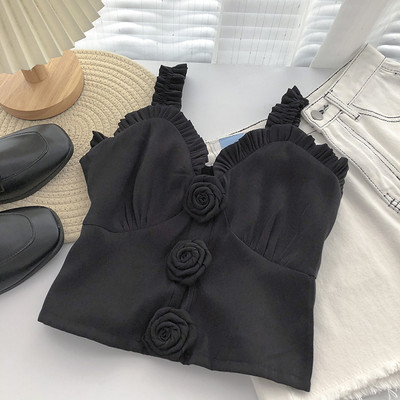 Moderni ženski poprsje s 3D cvjetovima