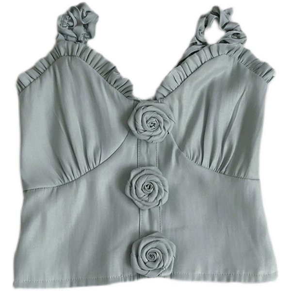 Moderni ženski poprsje s 3D cvjetovima