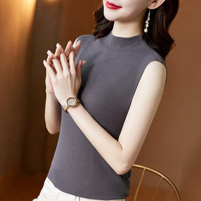 Γυναικείο καθημερινό αμάνικο μπλουζάκι με λεπτά τιραντάκια  