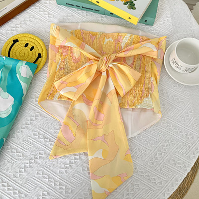 Νέο μοντέλο χρωματιστό γυναικείο μπουστάκι με κορδόνια στο πίσω μέρος