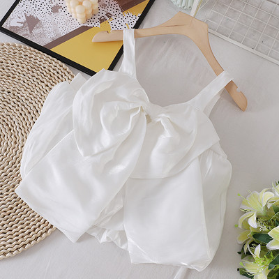 Γυναικεία άμανικη μπλούζα με κορδέλα σε διάφορα χρώματα