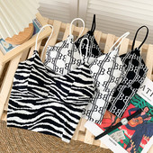 Mustri ja peenikeste rihmadega uus mudel naiste topp