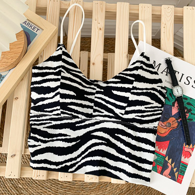 Mustri ja peenikeste rihmadega uus mudel naiste topp