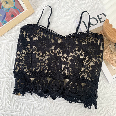 Νέο μοντέλο γυναιείο δαντελωτό αμάνικο σε διάφορα χρώματα