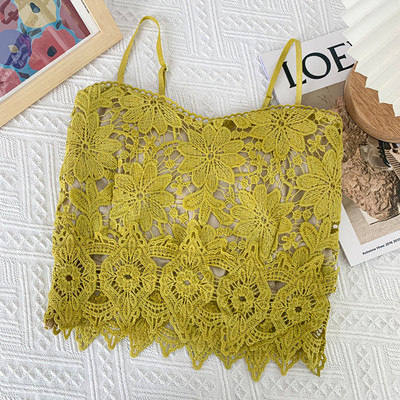 Νέο μοντέλο γυναιείο δαντελωτό αμάνικο σε διάφορα χρώματα