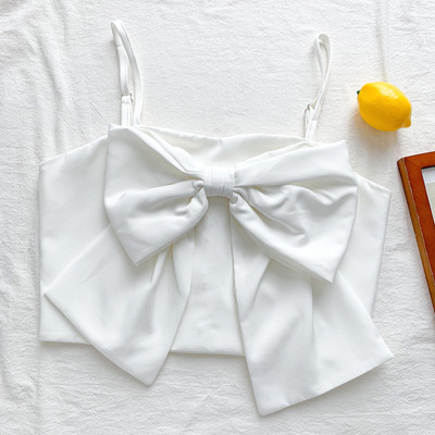 Μοντέρνο γυναικείο μπουστάκι με κορδέλα και τιραντάκια