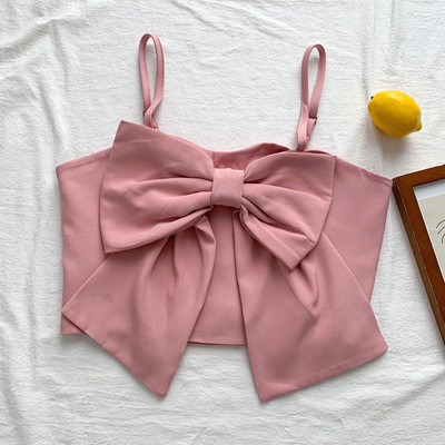 Μοντέρνο γυναικείο μπουστάκι με κορδέλα και τιραντάκια