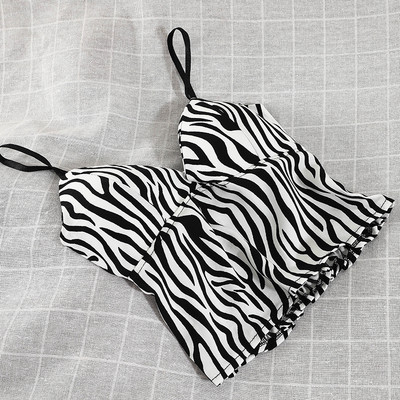 Lühike naiste topp spitsikaelusega ja õhukeste rihmadega