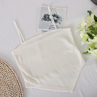 Κοντή γυναικεία αμάνικη μπλούζα με λεπτά τιραντάκια- διαφορετικά χρώματα