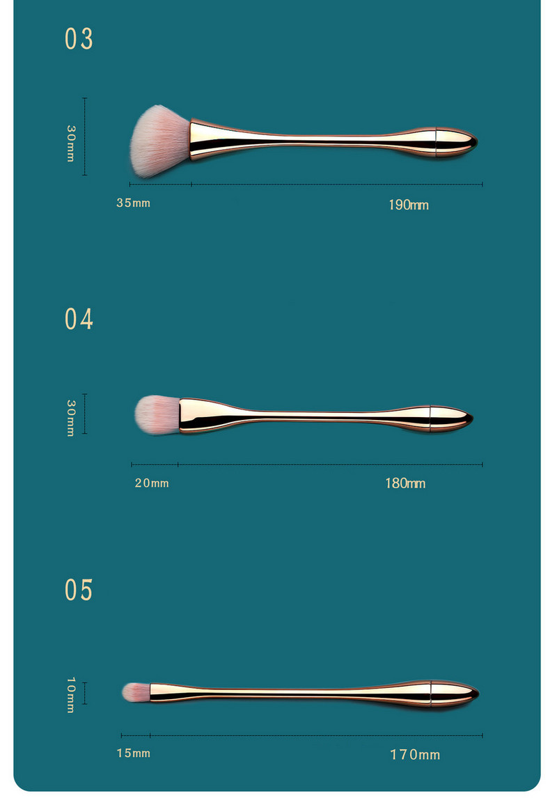 Γυναικείο σετ βούρτσες μακιγιάζ