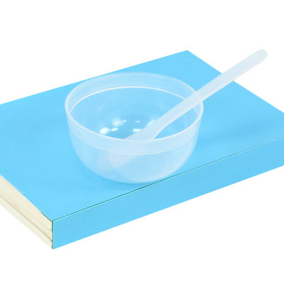 Set de bol și spatulă din plastic, potrivite pentru vopsirea părului