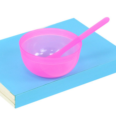 Set de bol și spatulă din plastic, potrivite pentru vopsirea părului
