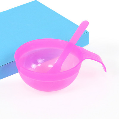 Set de bol și spatulă din plastic, potrivite pentru vopsirea părului