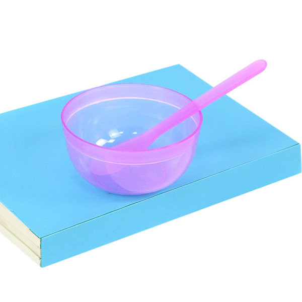 Plastikinis dubenėlio ir mentelės rinkinys – tinkamas plaukų dažymui