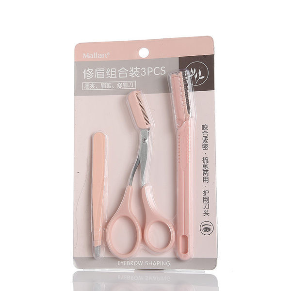 Комплект от три броя инструменти за оформяне на вежди