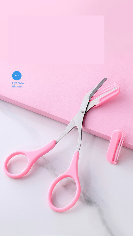 Käärid kammiga kulmude trimmimiseks