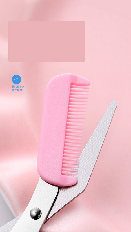 Käärid kammiga kulmude trimmimiseks