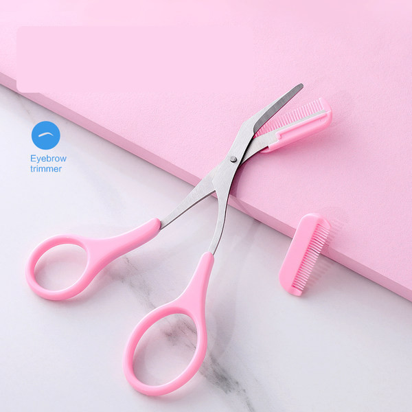 Käärid kammiga kulmude trimmimiseks