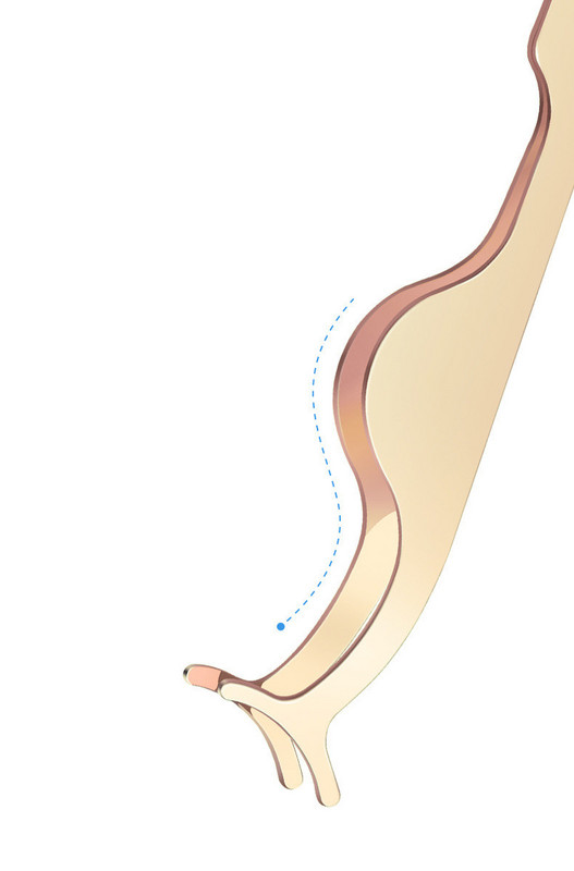 Пинсета за поставяне на изкуствени мигли