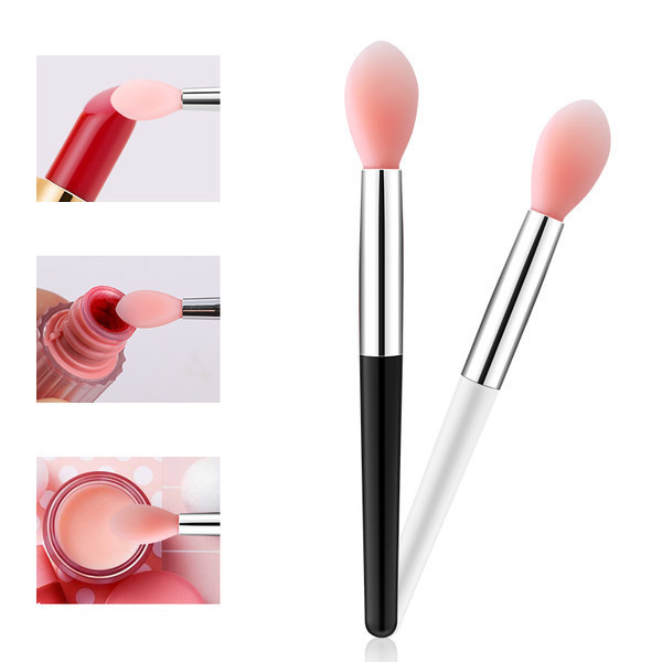 Komplektis 4 mini silikoonpintslit huulepulga pealekandmiseks