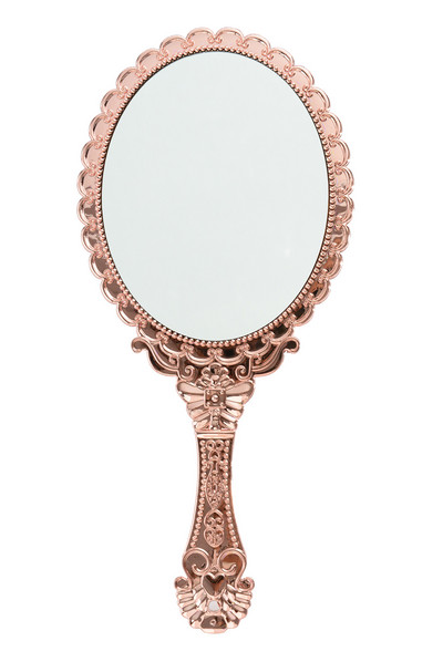 Hordozható tükör fogantyúval, sminkeléshez - két modell