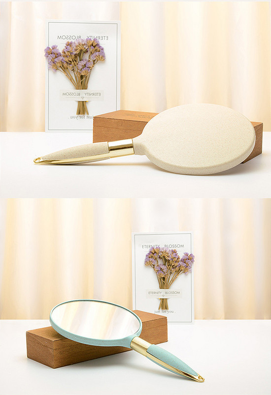 Преносимо огледало с дръжка подходящо за грим - два модела